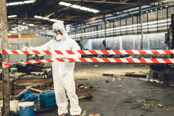 Professional Trauma Scene Cleanup technician working in Brighton, IL